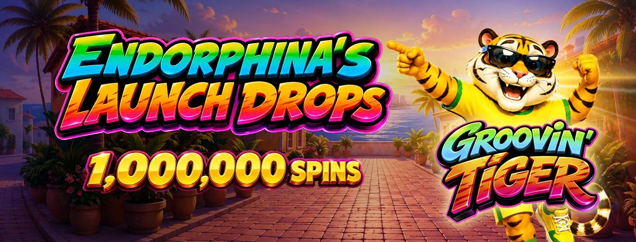 🐯 Launch Drops Başladı: Endorphina'nın Groovin Tiger'ı için 1.000.000 Free Spin Kazanın!